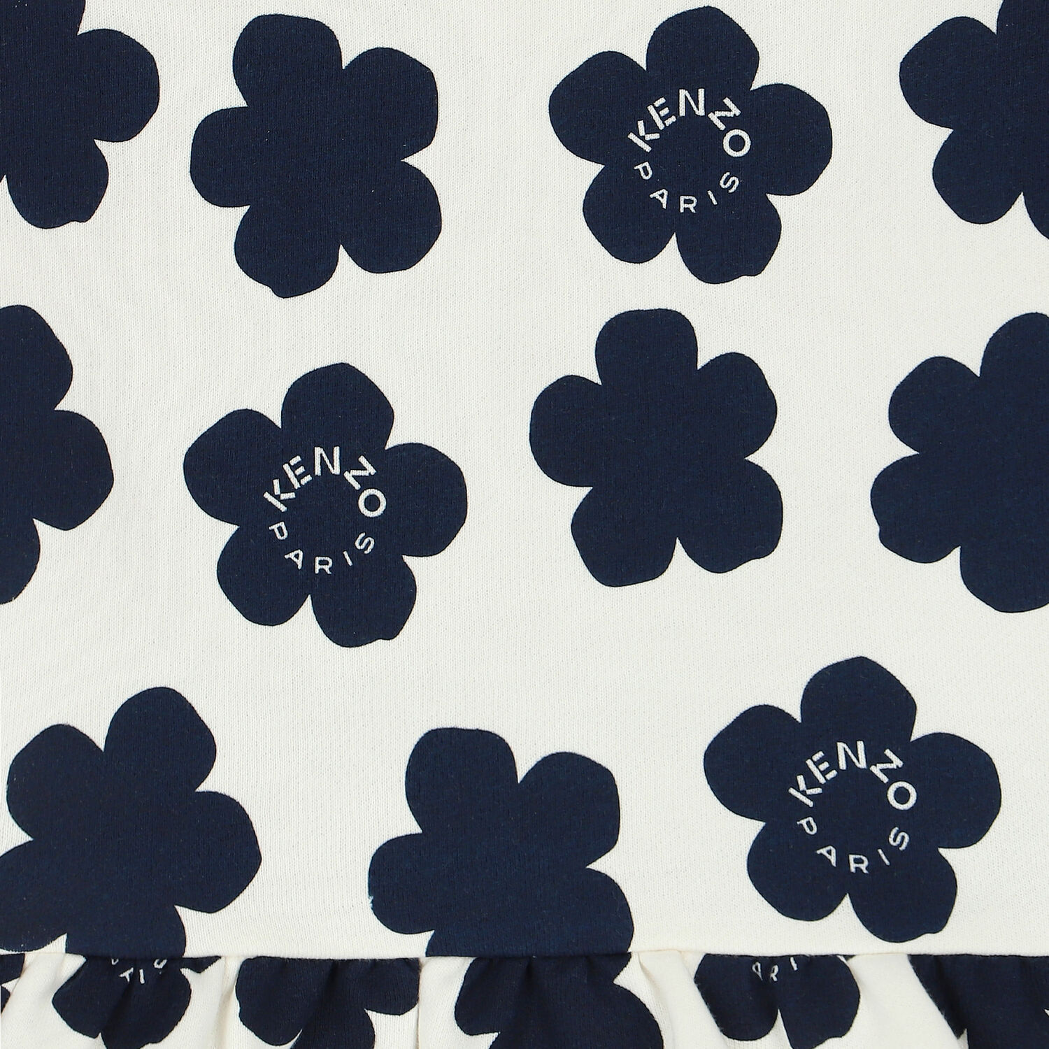 Younger Girls Ivory Floral  Dress, 1, hi-res